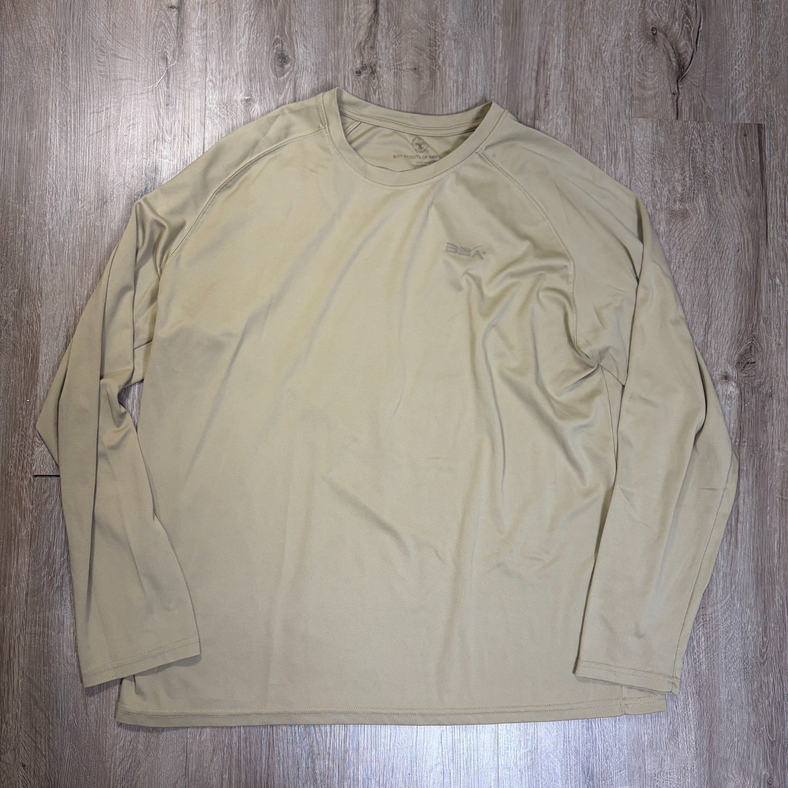 Boy Scouts BSA Mens XL 100% Polyester Performance Long Sleeve T-Shirt Base Layer