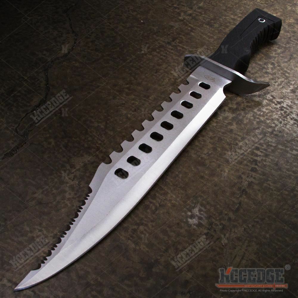 17″ Stainless Steel Razor Sharp Bowie Blade Hunting Tactical Knife with Sheath