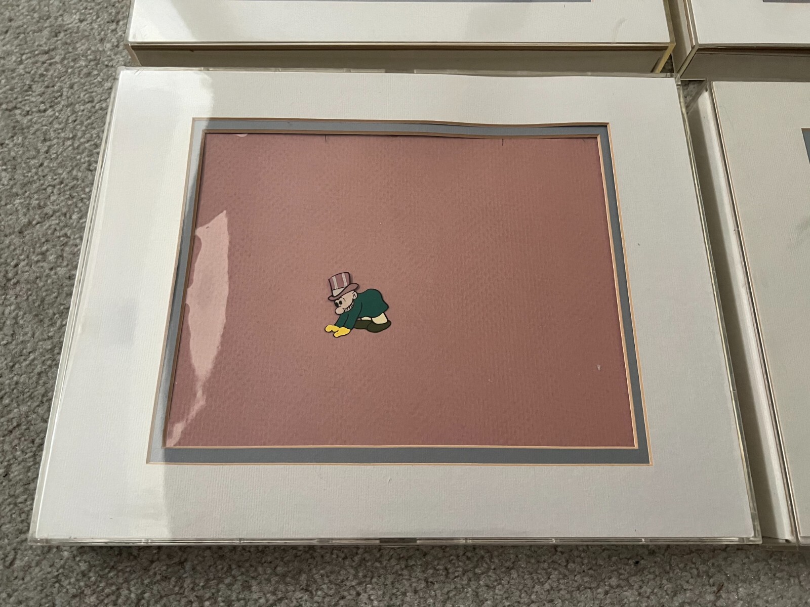 Lot of 8 Vintage Production Mutt and Jeff Animation Cels – Extremely Rare