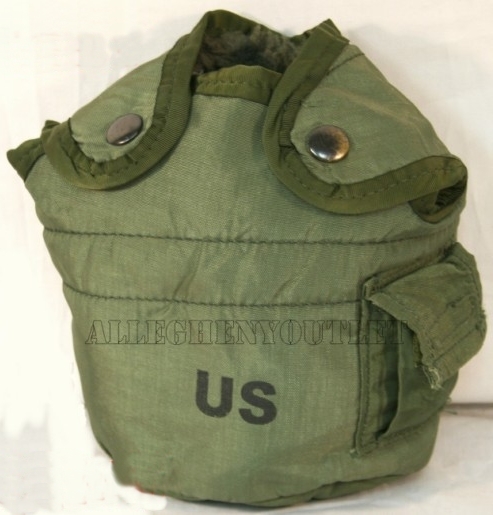 US ARMY 1 Quart Canteen Cover Pouch Insulated OD Green Military ALICE EXCELLENT