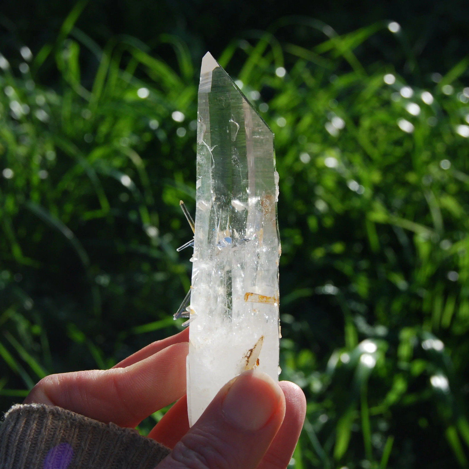 4.5in 132g Channeler Blades of Light Lemurian Crystal, Optical Quartz, La Bellez