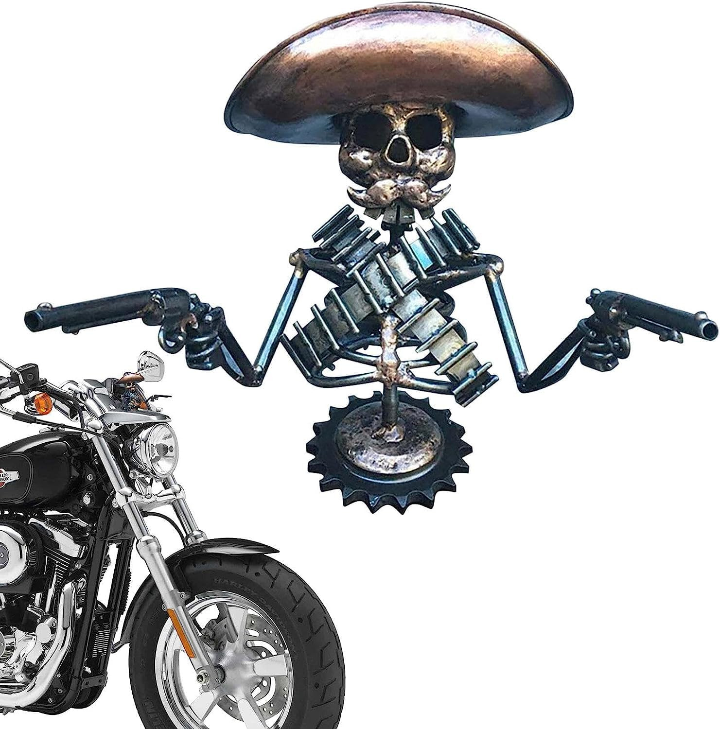 Hood Ornament Cowboy Skull Gunslinger Car Hood Ornaments Car Truck Hood Ornament