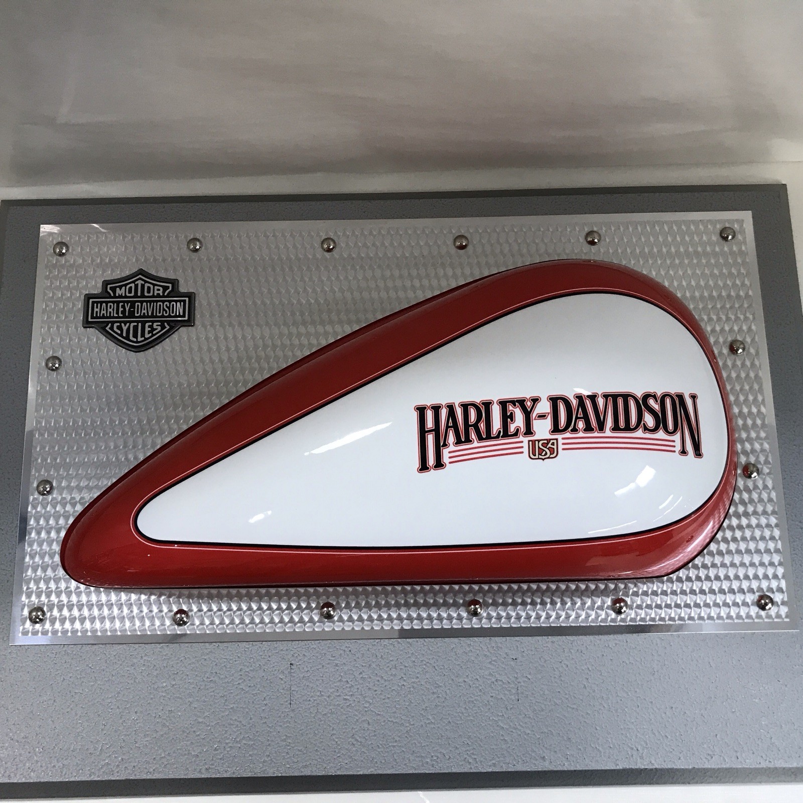 Harley-Davidson 3-D Promotional Wall Plaque Fuel Tank