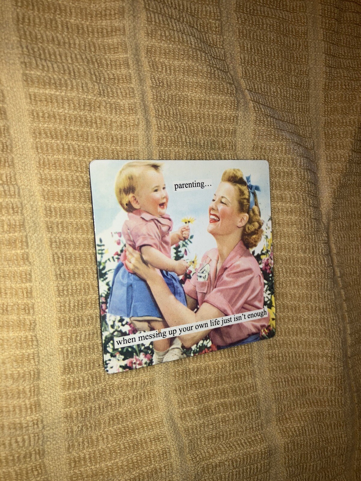Anne Taintor Square Refrigerator Magnet – Parenting Funny Humor Souvenir Gift