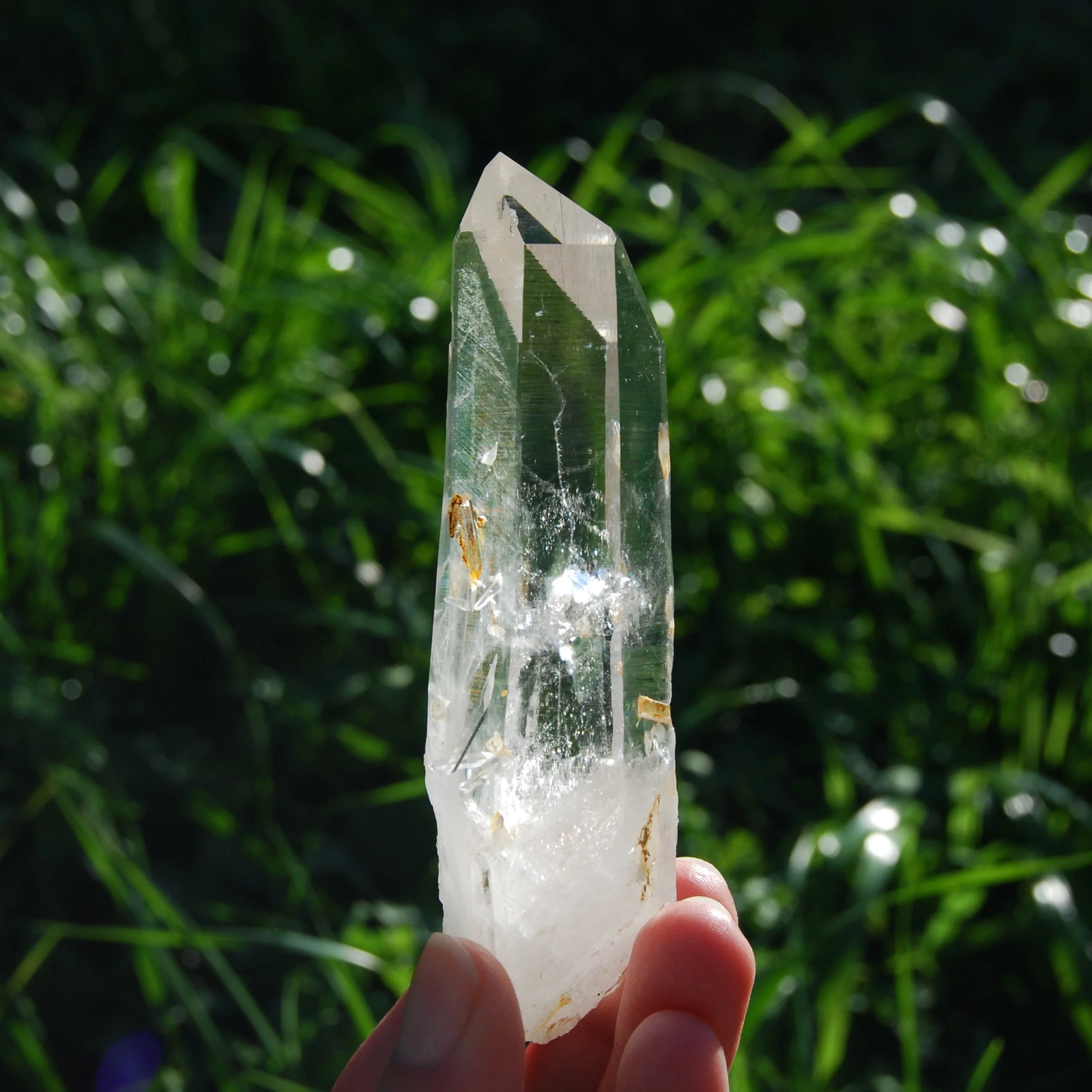 4.5in 132g Channeler Blades of Light Lemurian Crystal, Optical Quartz, La Bellez