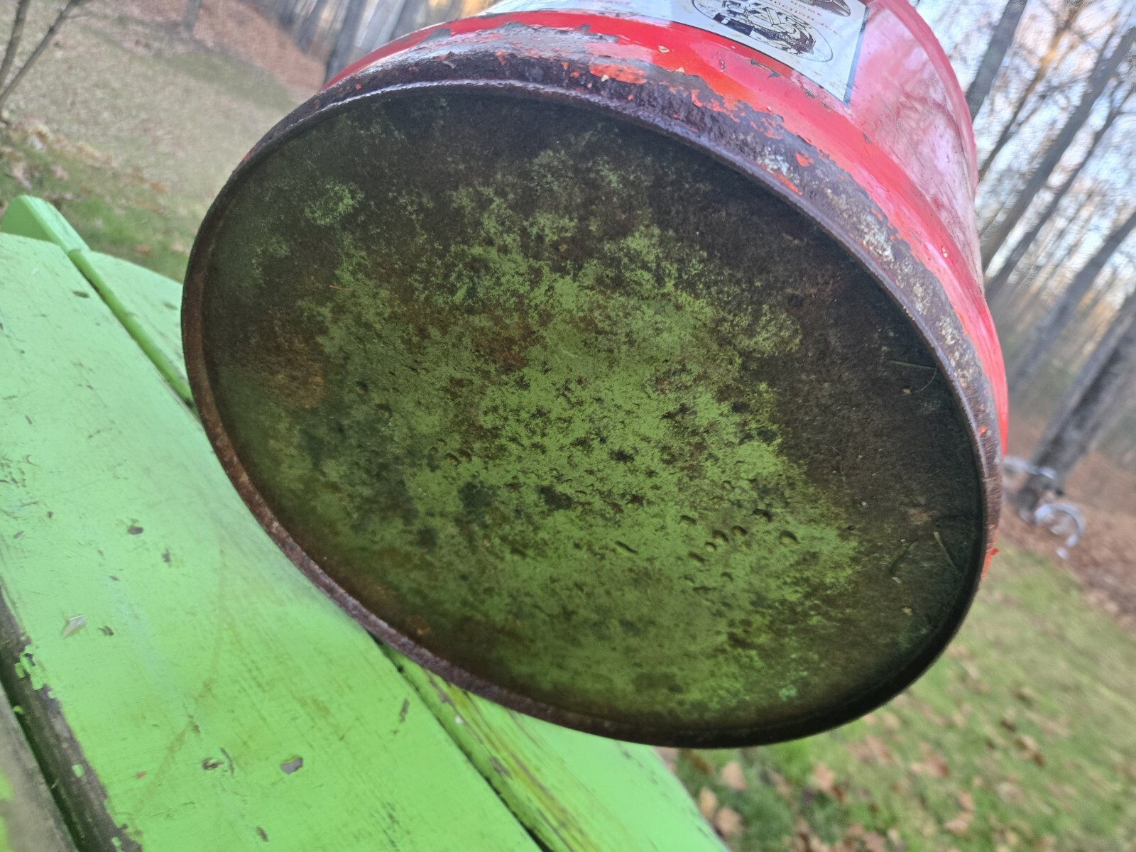 Vintage Binghams Cardinal Brand 5 Gal. Gas Can Cleveland Ohio