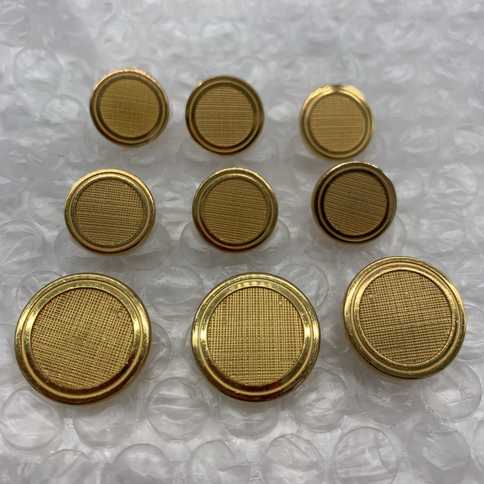 Holland Sherry England Blazer Lot 9 Button Classic Shank Gold Brass Round