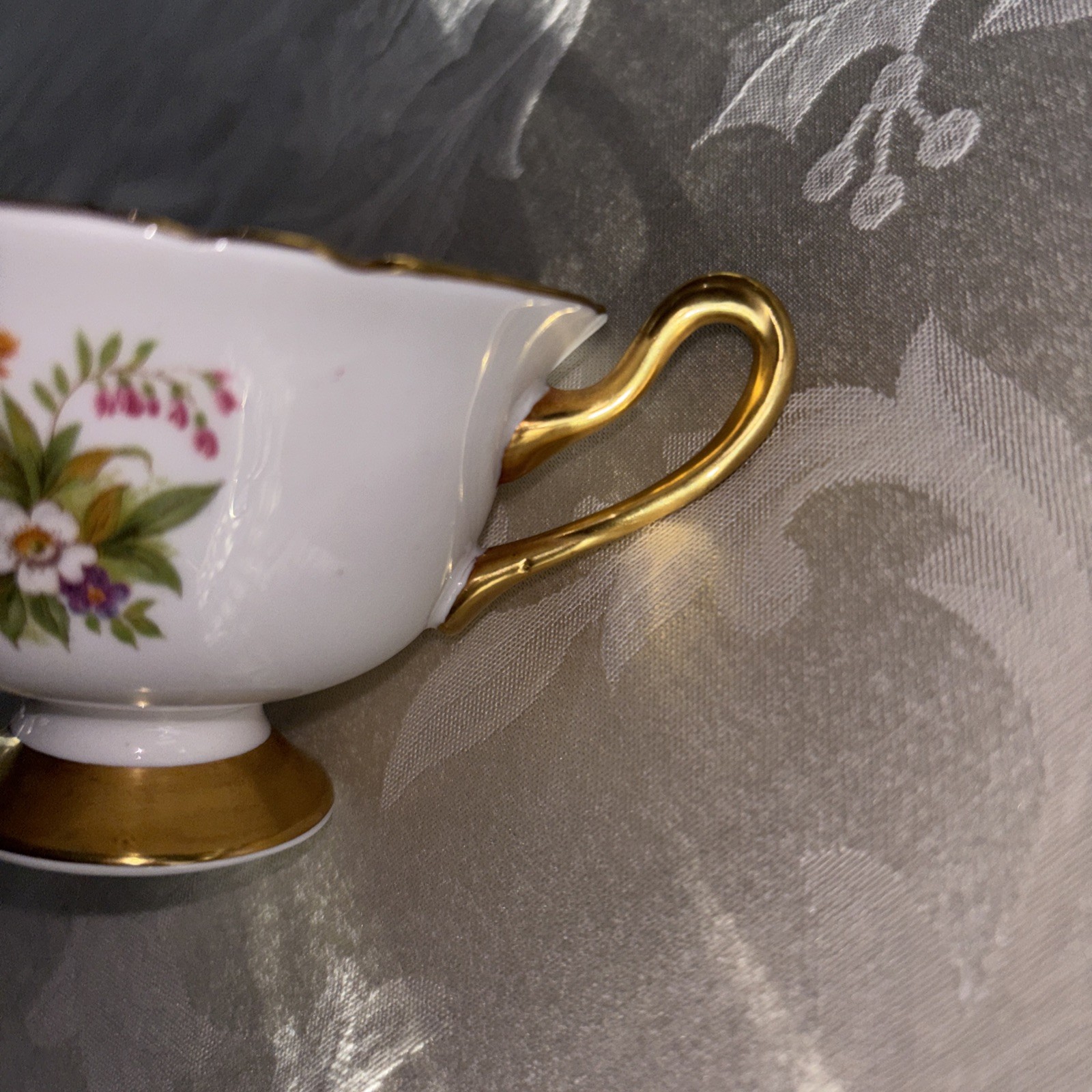 Shelley England Duchess Fine Bone Footed China Cup & Saucer Green