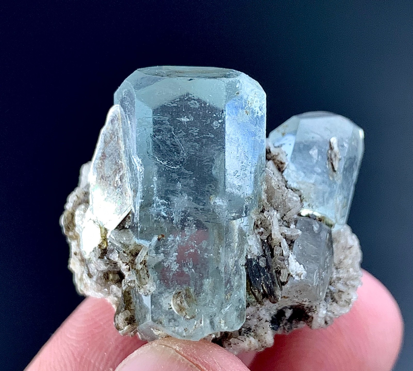 57 Carat Natural Diamond Cut Aquamarine Crystal specimen from Skardu, Pakistan