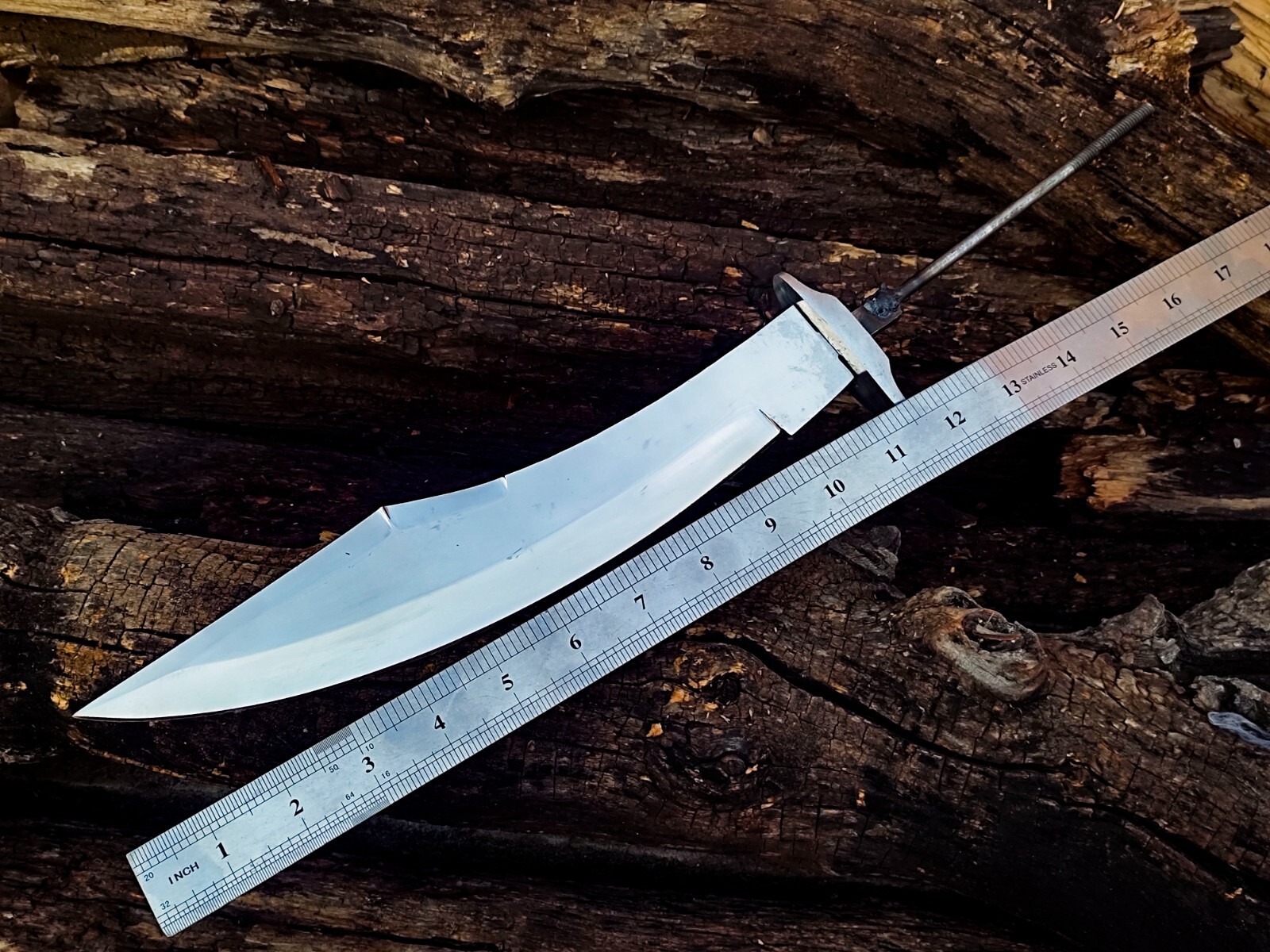 CUSTOM HAND FORGED STEEL RAT TAIL BOWIE BLANK BLADE HUNTING KNIFE MAKING SUPPLY