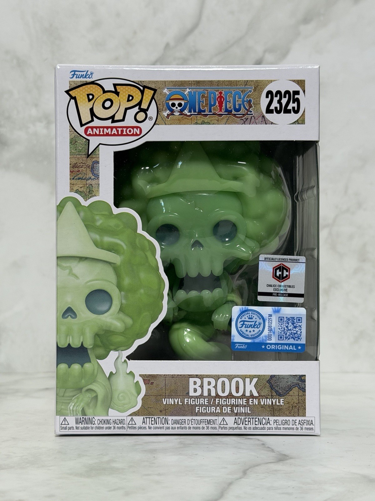 One Piece Funko Pop Brook Ghost Pre-Release #2325 with INSERT