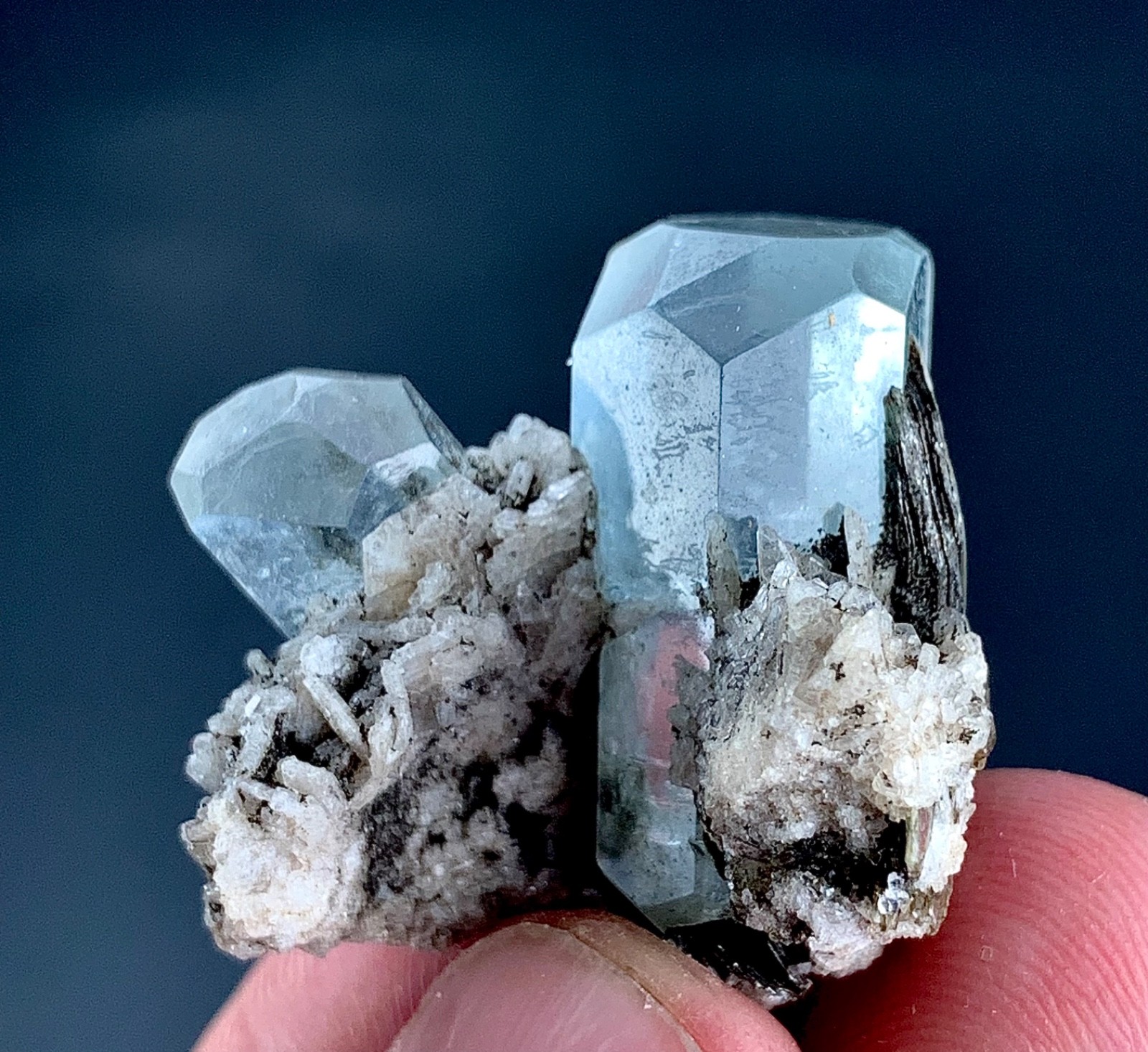 57 Carat Natural Diamond Cut Aquamarine Crystal specimen from Skardu, Pakistan
