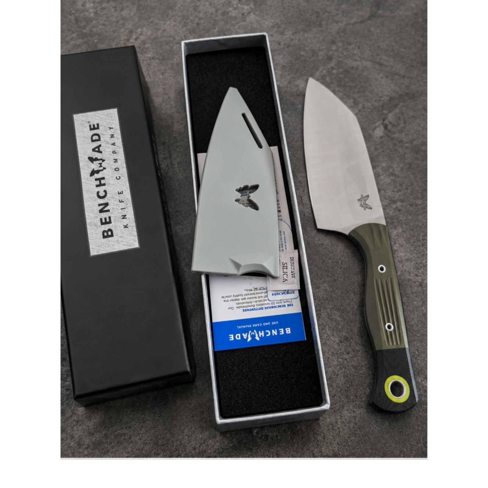 Benchmade BM4010BK Tactical Fixed Blade Knife Army Green Outdoor Knife