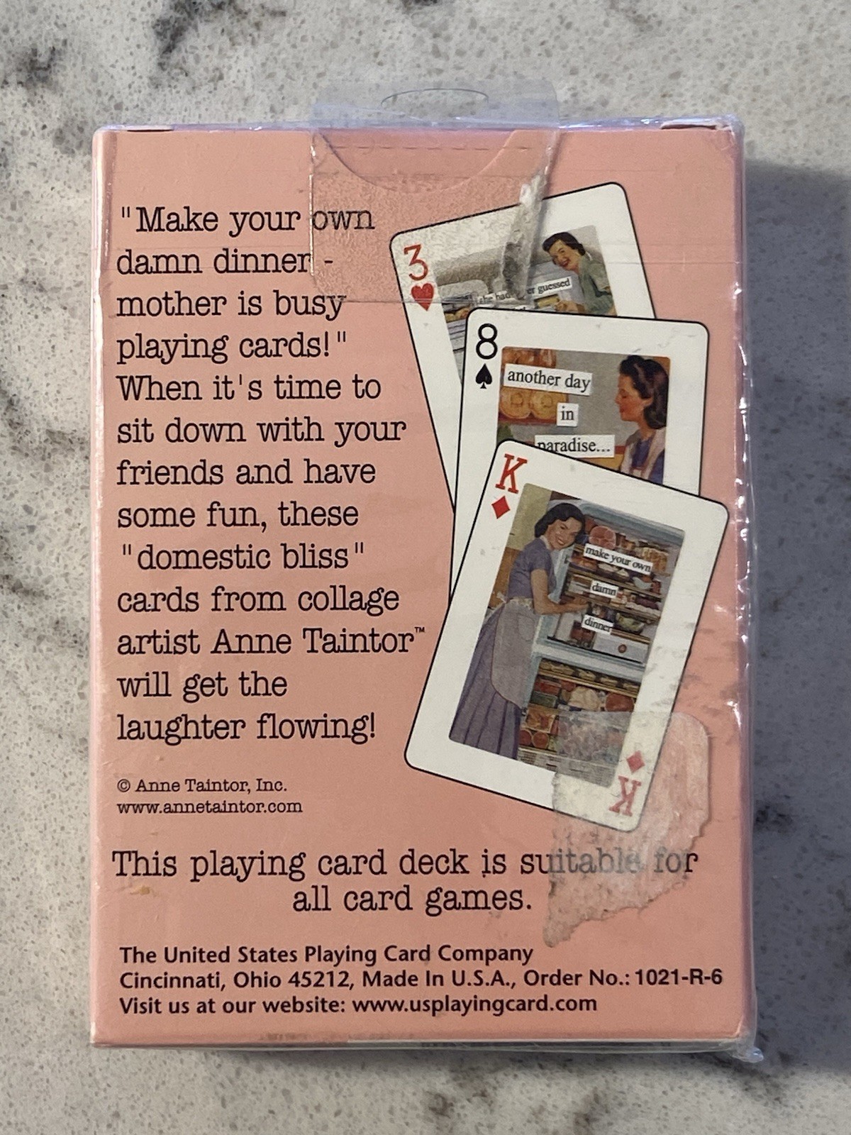 NEW & SEALED ~ ANNE TAINTOR VINTAGE REVISITED PLAYING CARDS ~ BICYCLE BRAND