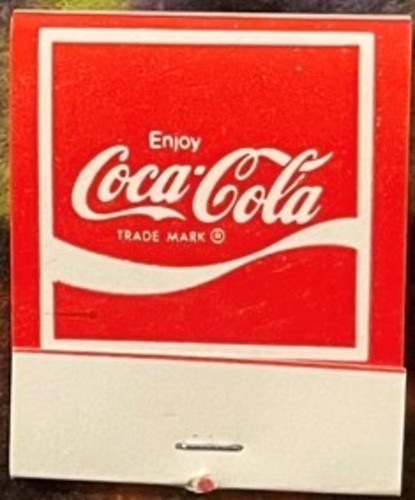 Vintage 1970s Coca Cola Matchbook, Coke Adds Life to Everything Nice, Unused