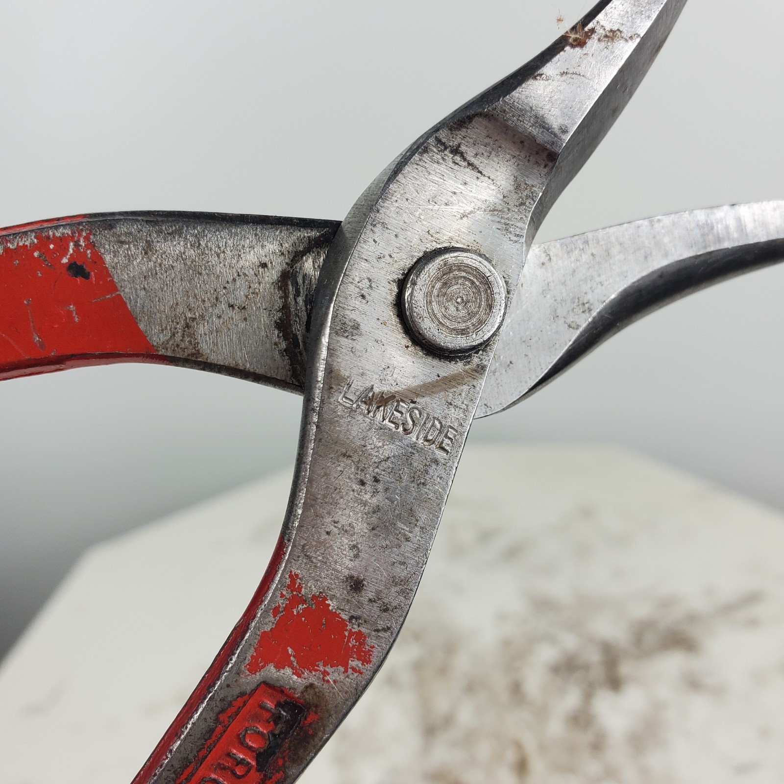 Vintage Heavy Duty Drop Forged in USA Tin Snips 10 Inches #9142