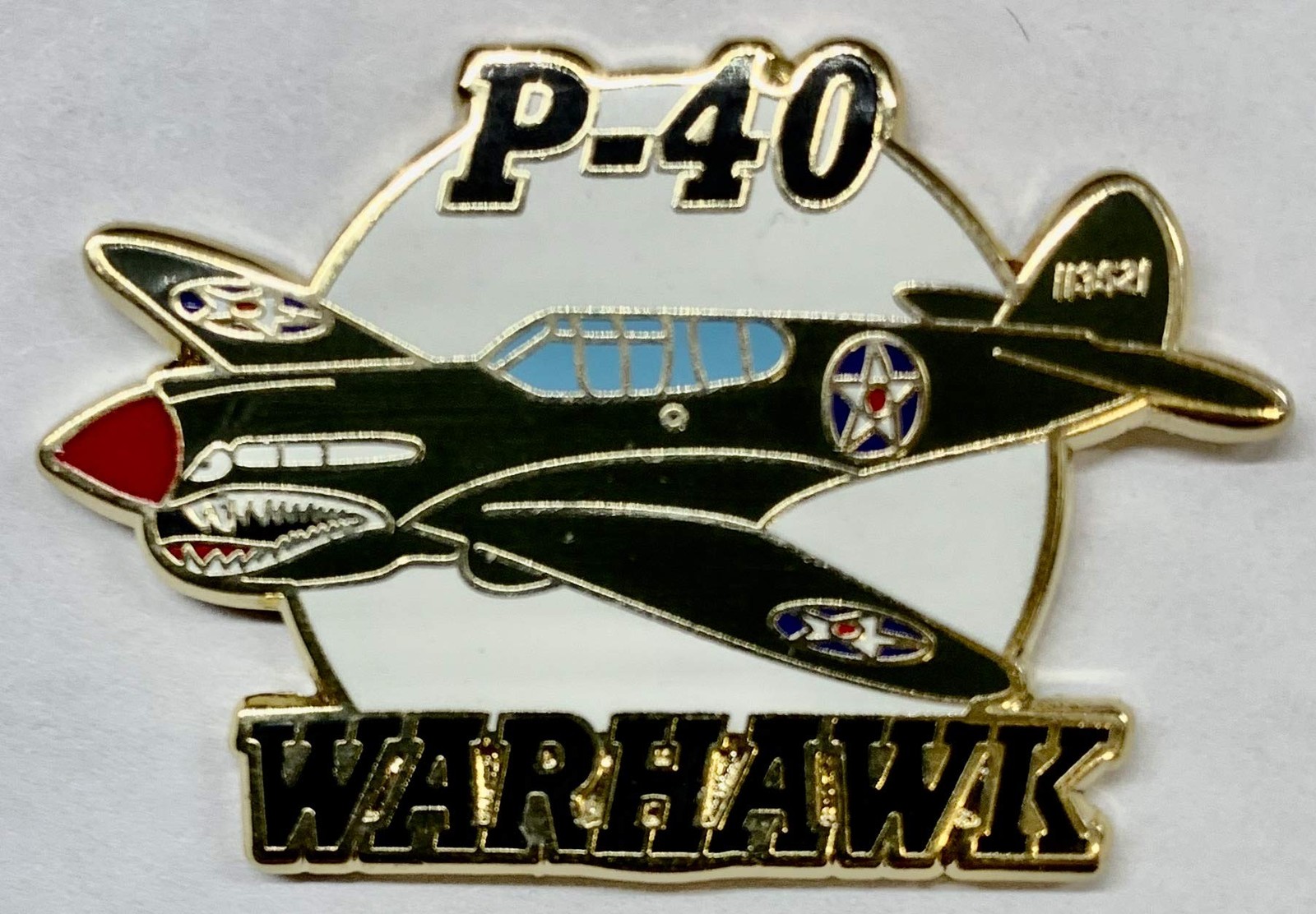 EagleEmblems P15898 PIN-APL,P-40 Flying Tiger (1.5“)
