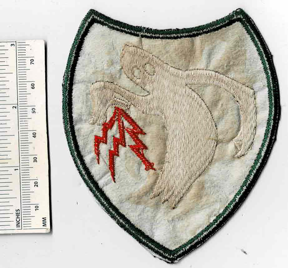 Rare Blue Border Large WW2 GHOST ARMY Gen. George Patton WWII Phantom US Patch