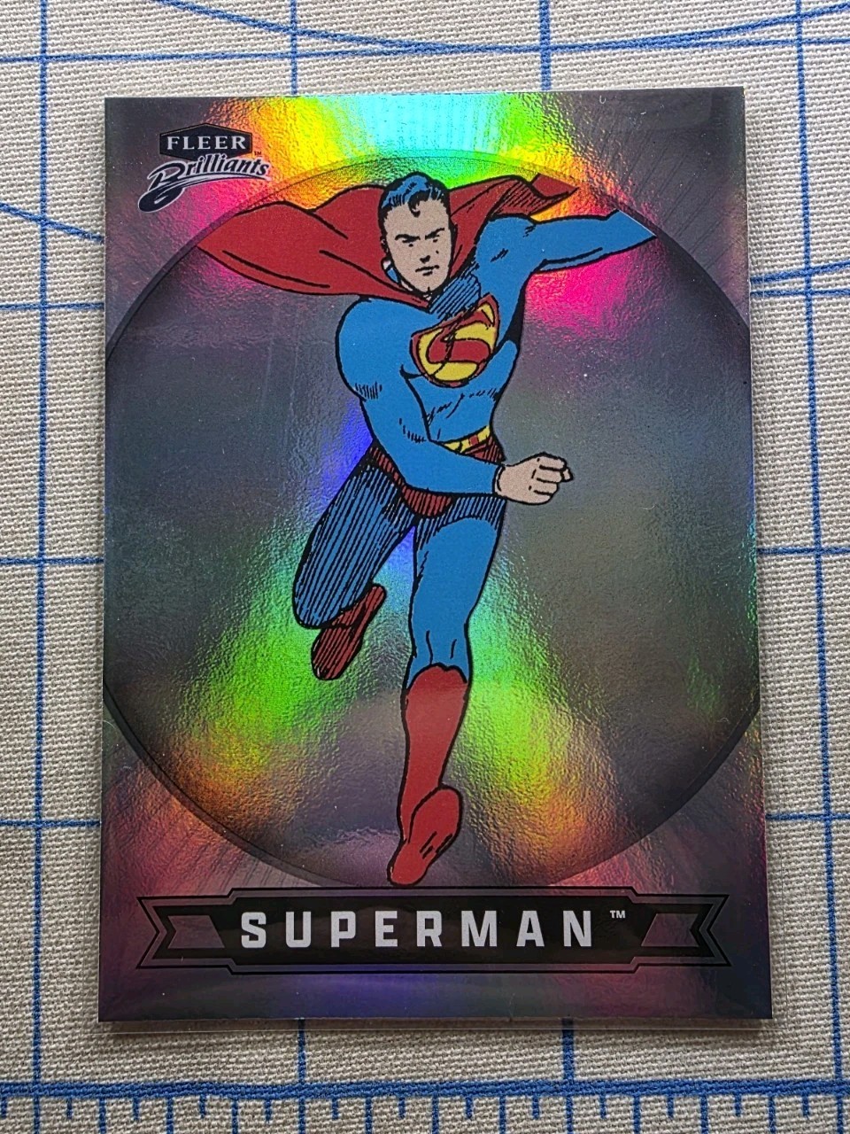Fleer Brilliants – Superman (Clark Kent) #1 Regular Base – DC Comics Card