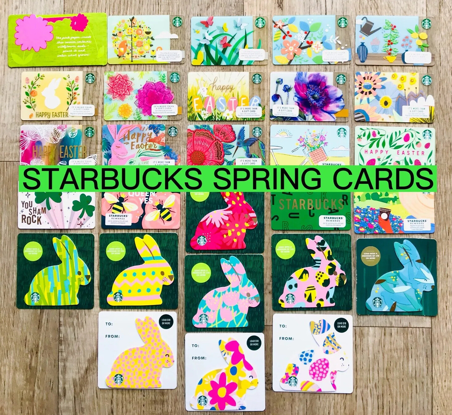STARBUCKS SPRING EASTER GIFT CARD COLLECTION 2006-2023 NEW-Choose One or More