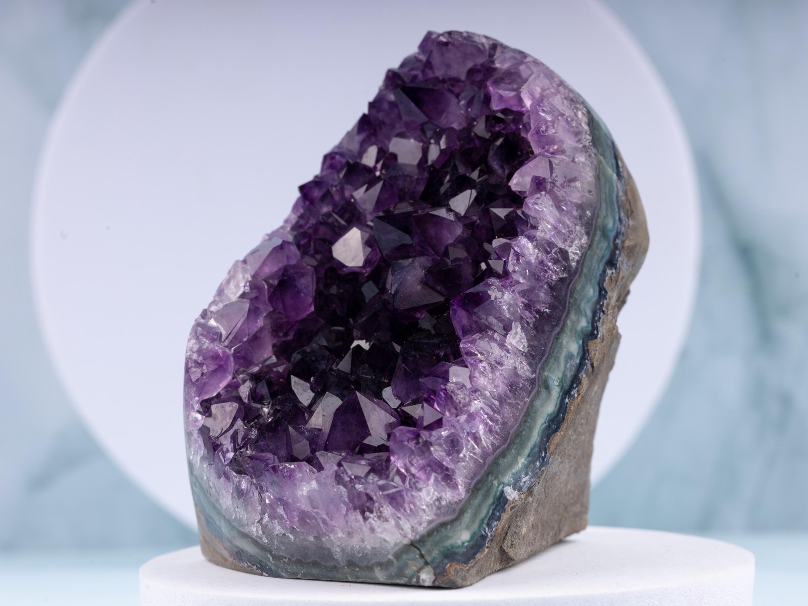 Amethyst Cut Base, „AAA“ Uruguayan Purple Geode Cluster Healing Crystal, 5 sizes