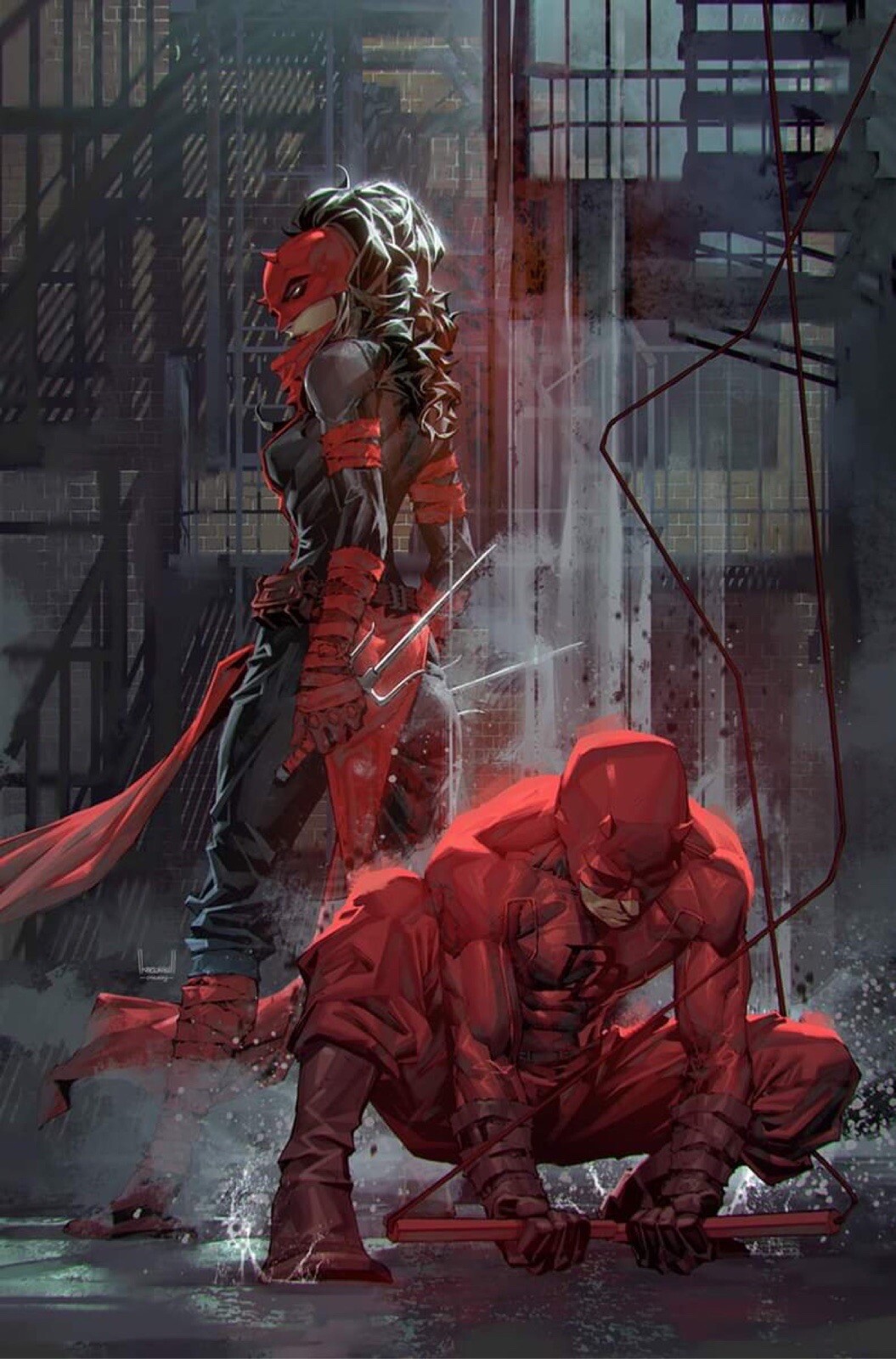 🚨🔥 DAREDEVIL #3 KAEL NGU Unknown 616 Variant Set Trade & Virgin ELEKTRA