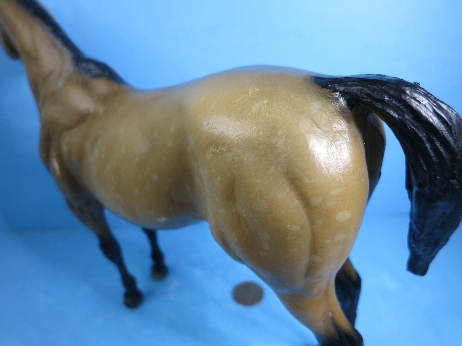 BREYER TRADITIONAL-Rocky Champion Dapple Dun Connemara Pony-1990-1992-USED