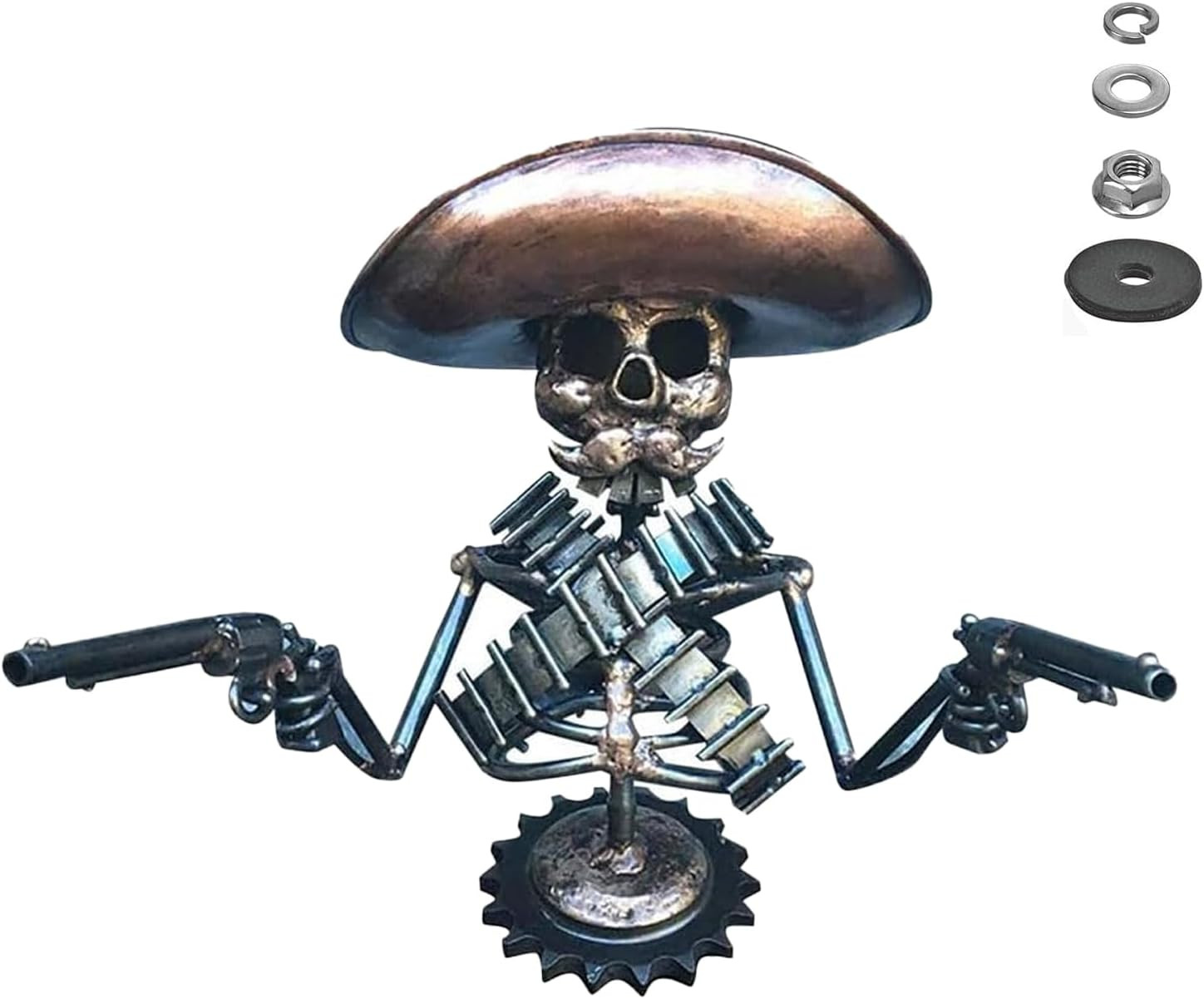 Hood Ornament Cowboy Skull Gunslinger Car Hood Ornaments Car Truck Hood Ornament