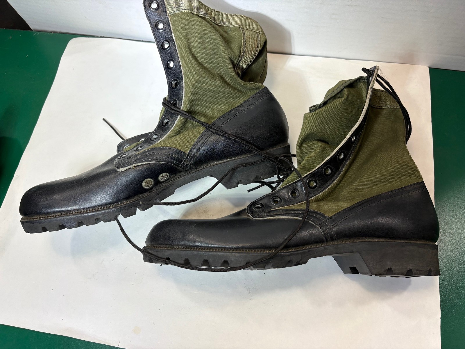 Vietnam Jungle Boots 2nd pattern Vibram 12 Narrow 1965 no ankle reinforce, CIC#2