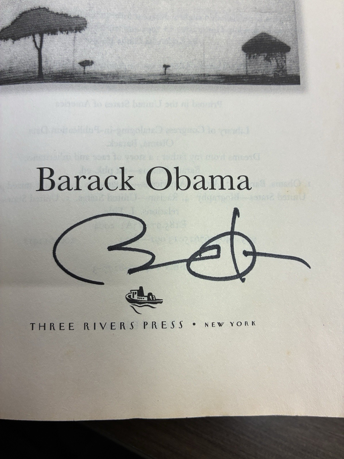 Barack Obama SIGNED Dreams From My Father Book Autograph as Senator With Proof