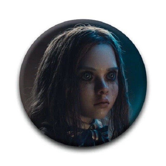 M3GAN – Stare Round 1.25″ Pinback Button (Pins Approx. 32mm)