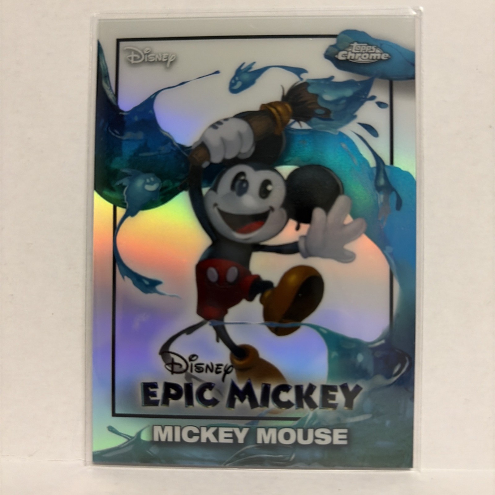 Mickey Mouse EM-1 – 2026 Topps Disney Neon EPIC MICKEY Topps Chrome Refractor