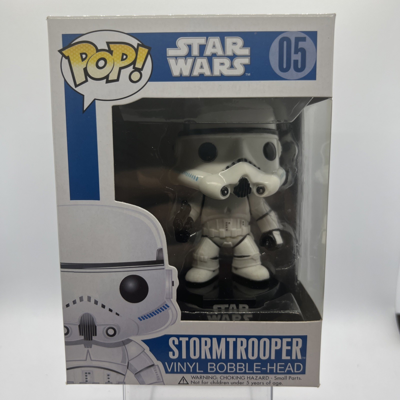 *OG* Star Wars: STORMTROOPER(Large Font) #05 Funko Pop! Series 1 Blue Box 2013
