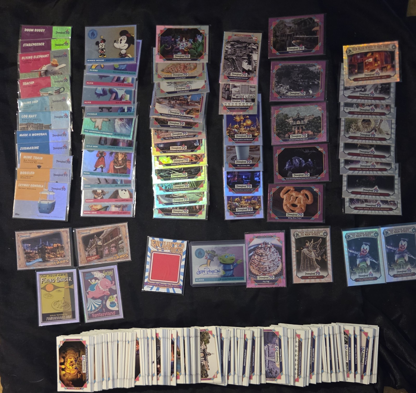 Disney Auto/Relic 70th 250+ Card Lot Jeff Pidgeon Toon Town Toy Story Aliens