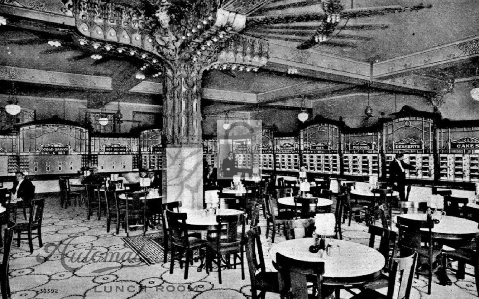 Automat Lunch Room Restaurant New York City NY – Reprint