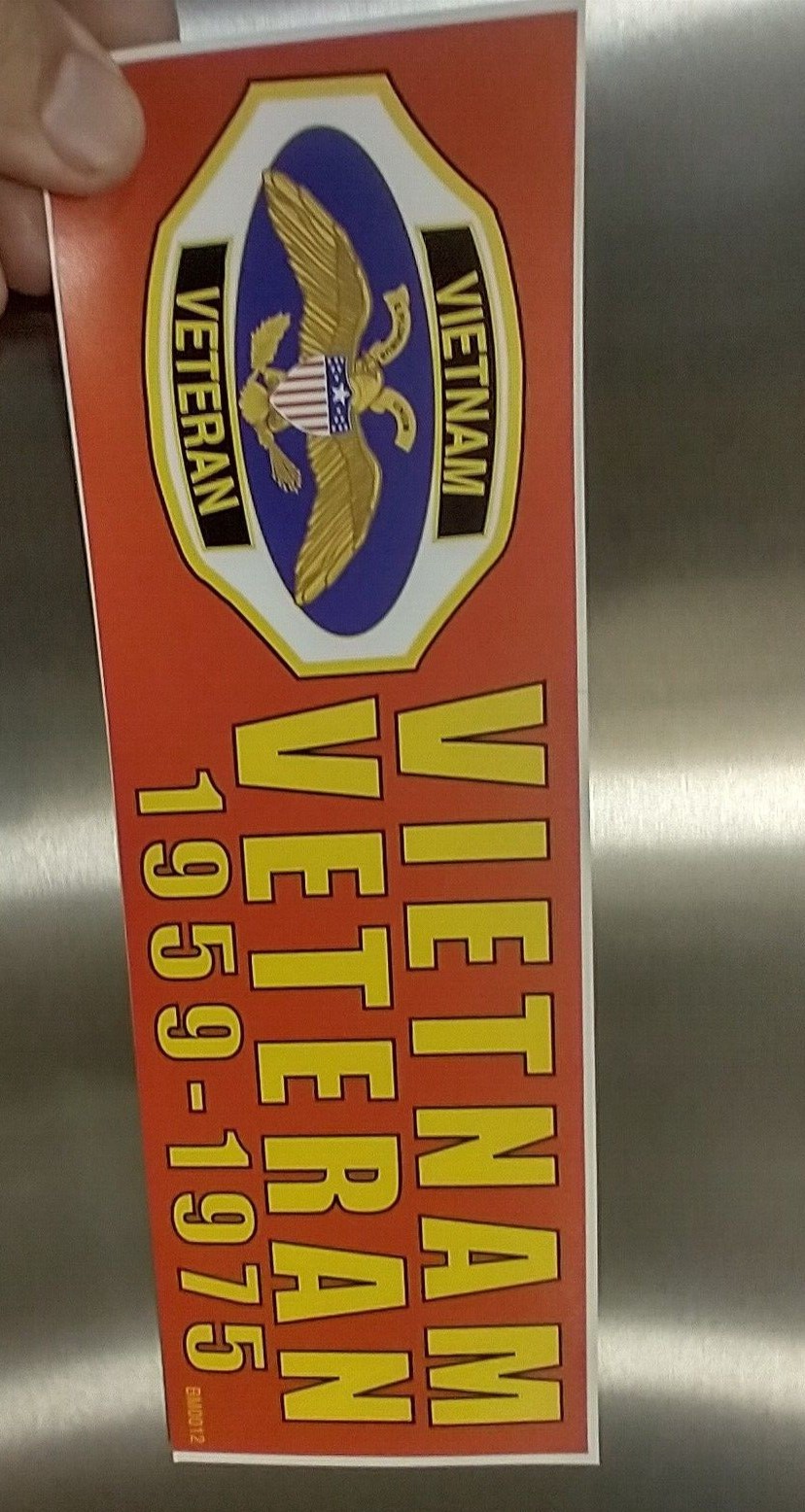3X9″ Decal Sticker VIETNAM VETERAN 1959 1975 Viet Nam Vet