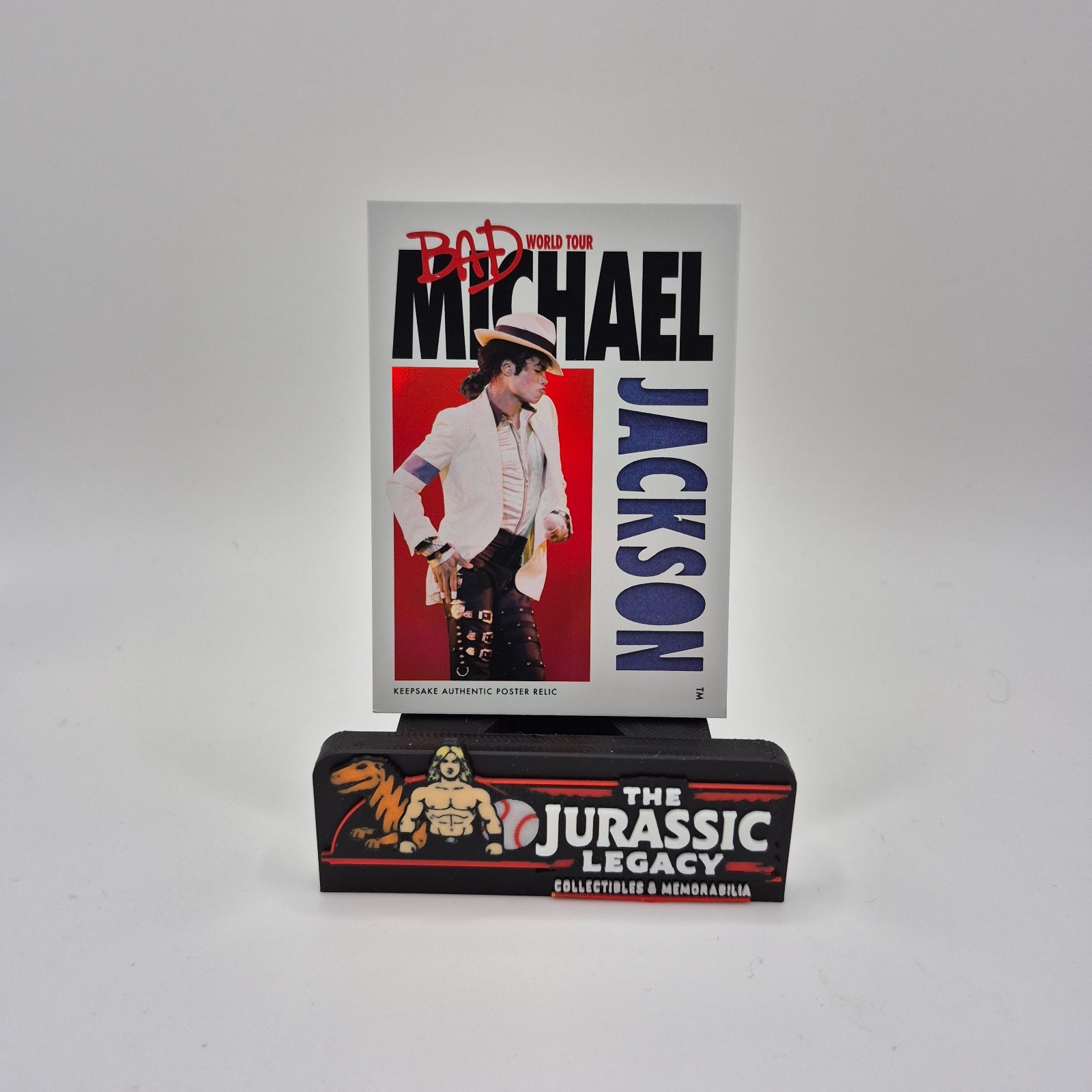 Hee Hee! 2025 Keepsake Premiere MJ Bad Tour Red #278 Relic /87