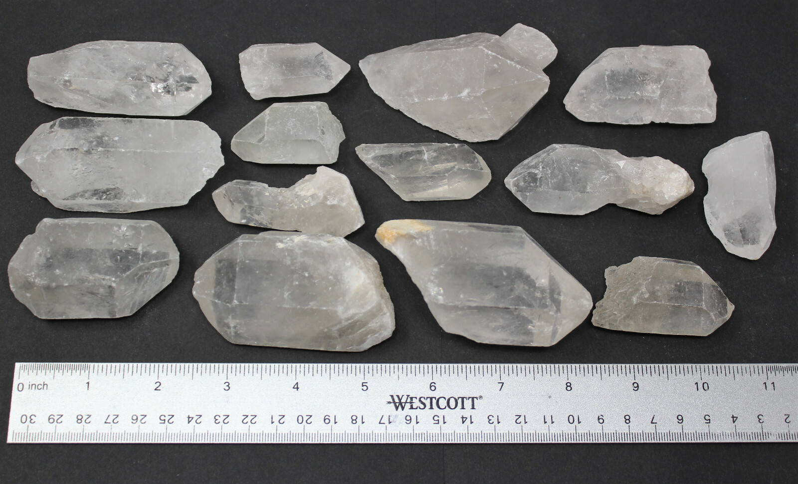 Bulk Wholesale 11 lb Lot CLEARANCE Natural Quartz Crystal Points (GREAT VALUE)