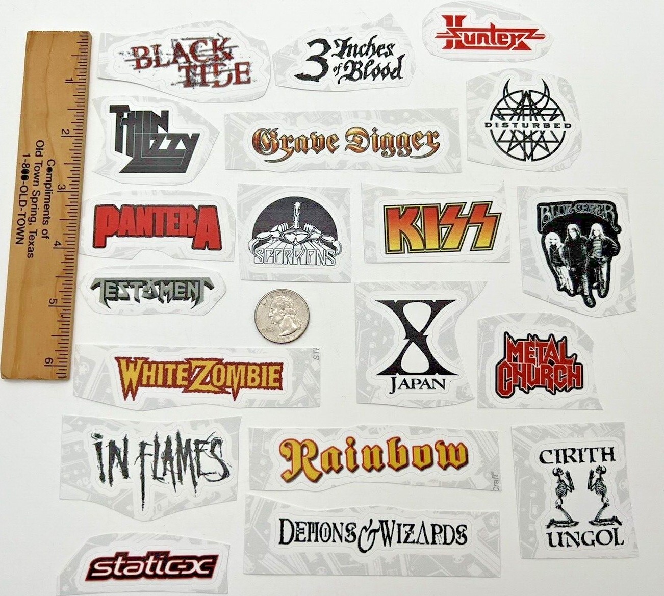 Vinyl Sticker Your Favorite Rock Band window, bumper, laptop water bottle (b2)
