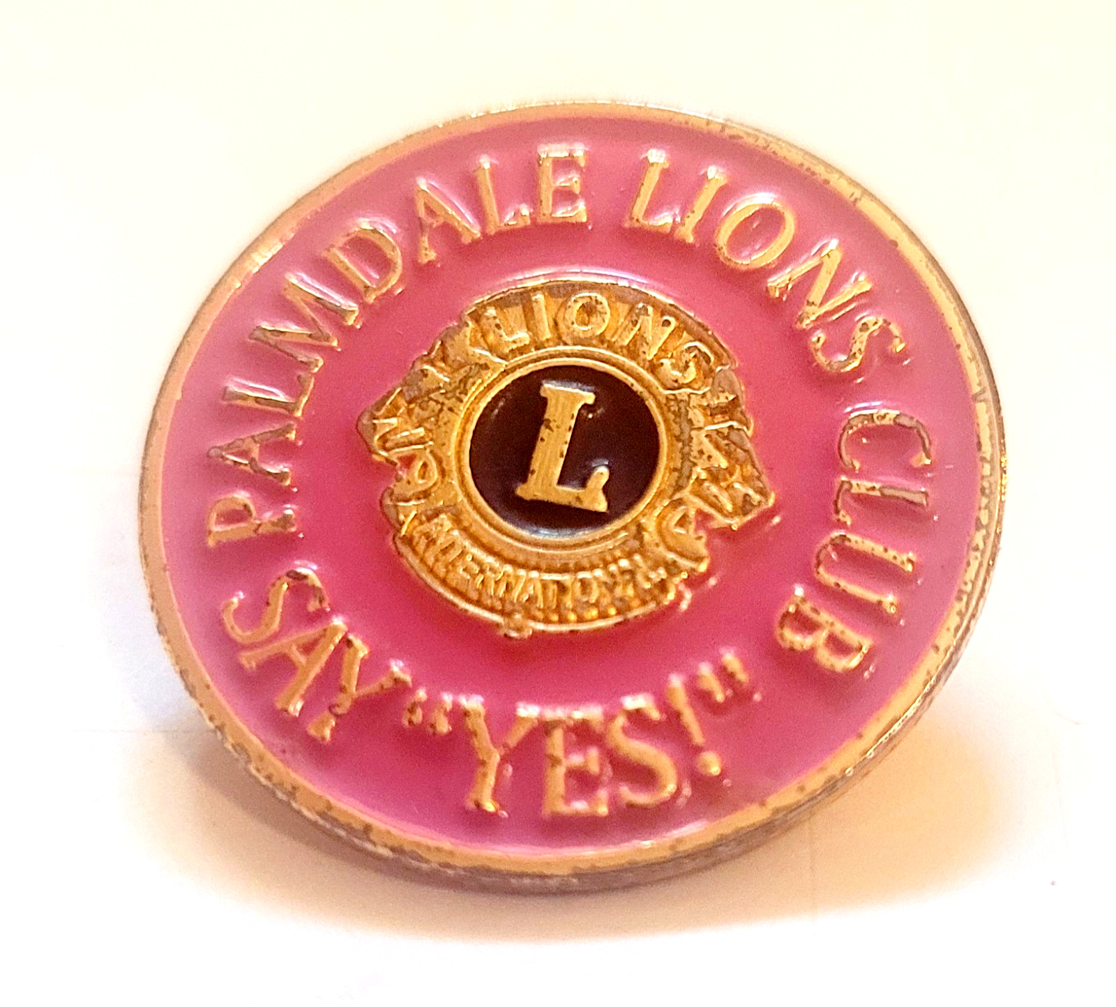 Palmdale Lions Club Say „Yes“ Lapel Pin Collectible Fraternal Free Shipping