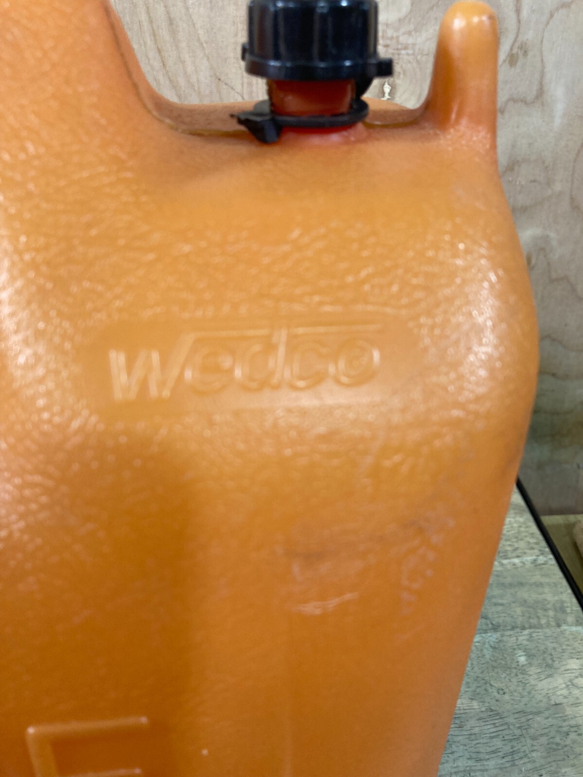 Preban Vented Wedco 5 Gallon Gas Can – No Spout – W-520 – Discoloration