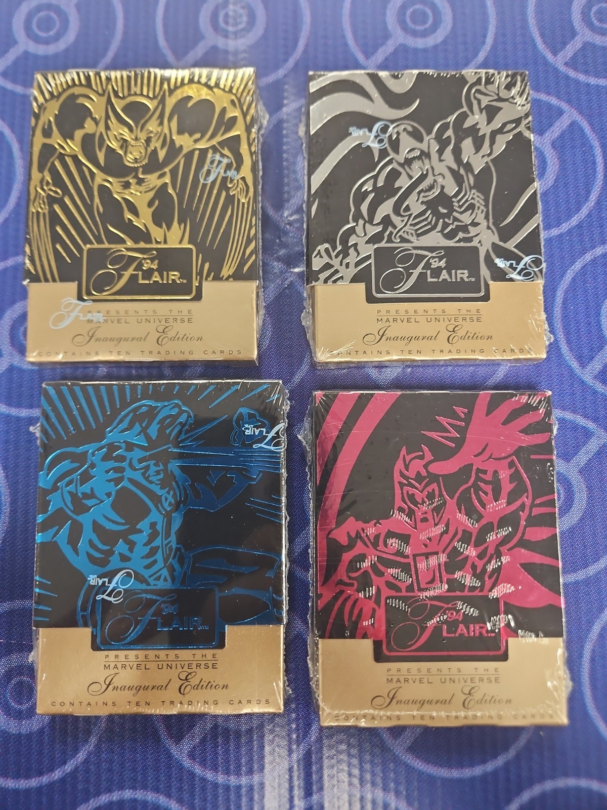 1994 Flair Marvel Universe Inaugural Edition Sealed Packs Set Of 4 Lot D