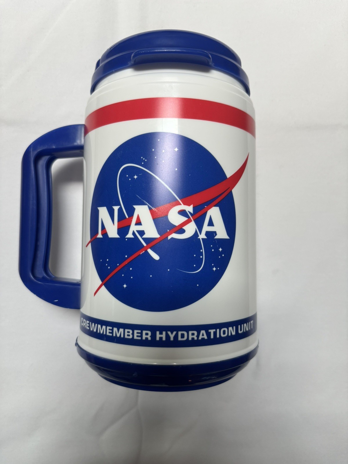 NASA Logo Crewmember Hydration Unit 64 OZ Hot Or Cold Beverage Tumbler W/ Lid