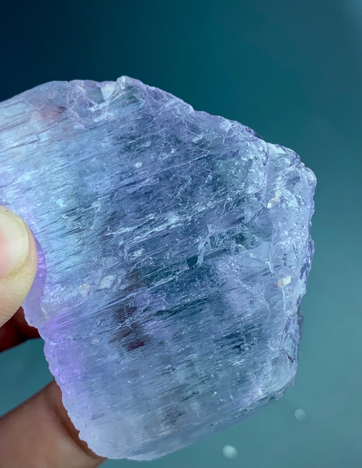 Natural Aesthetic Etched Kunzite Crystal From Afghanistan (655 carats)
