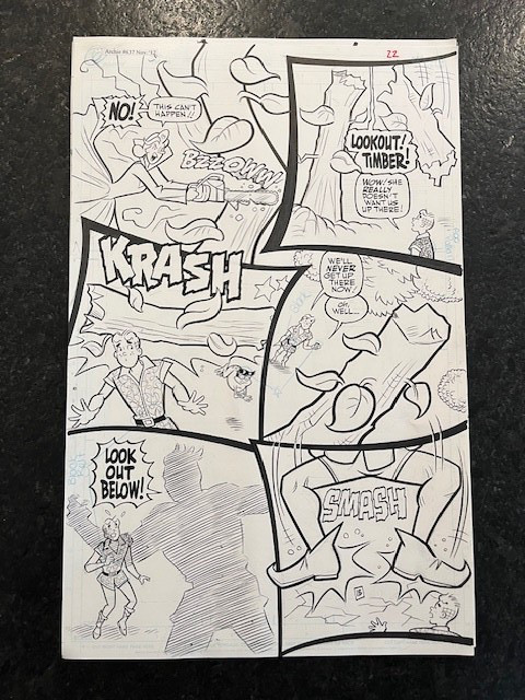 ARCHIE Original Art! penciled by Dan Parent! Signed by Rich Koslowski!