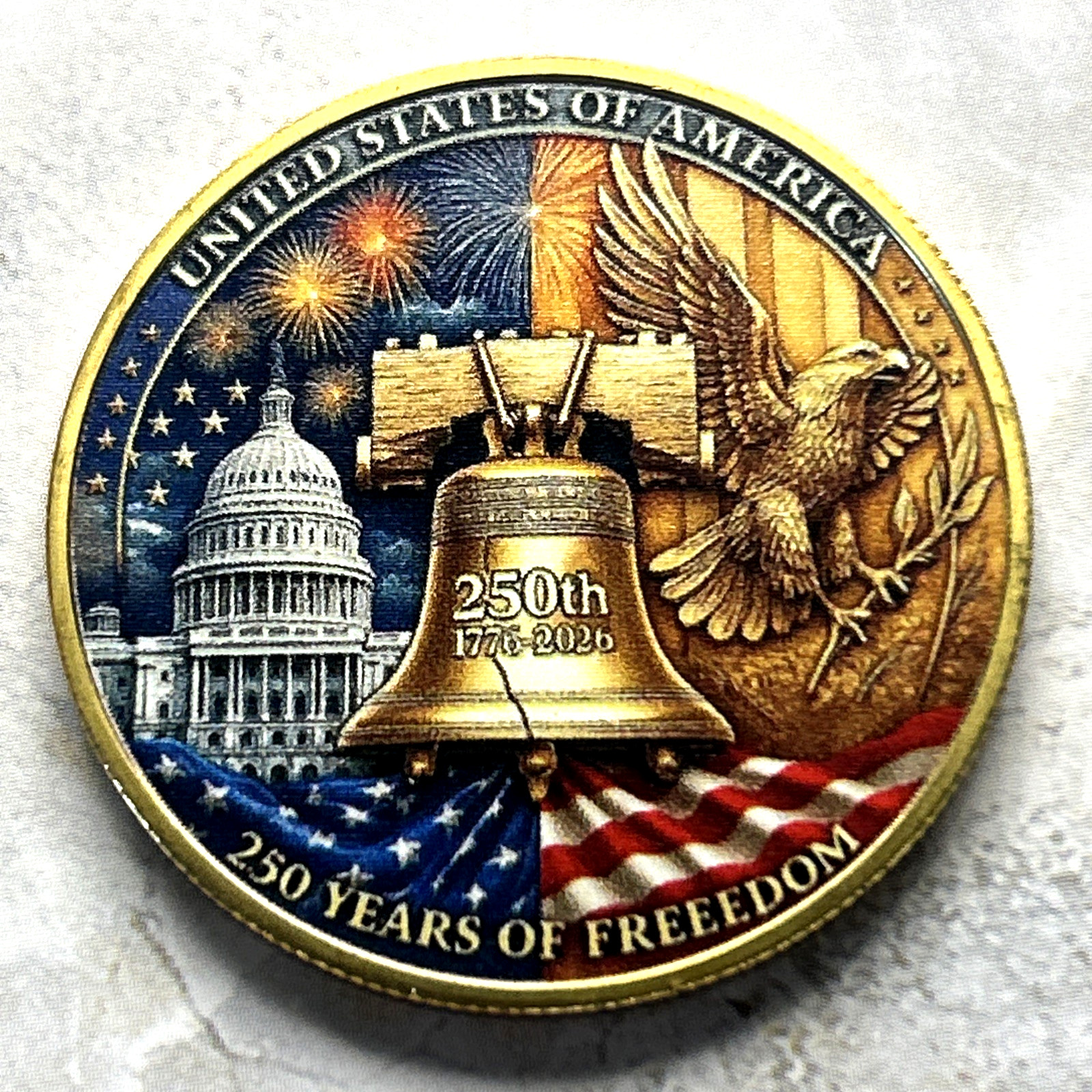 *250TH ANNIVERSARY* UNITED STATES OF AMERICA 1776-2026 Commemorative Coin Medal