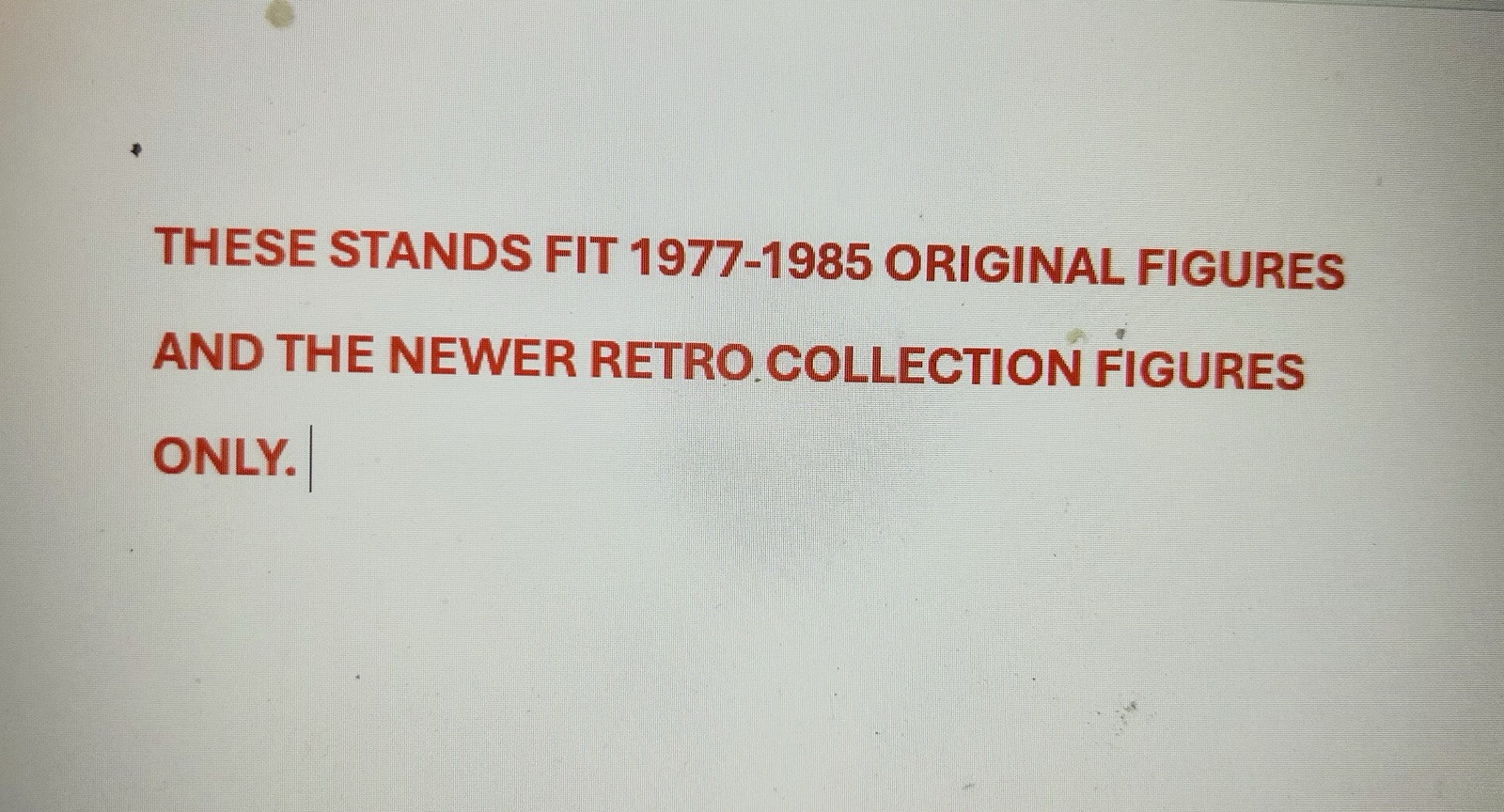 50 Original And RETRO Star Wars action figure stands FREE USPS SHIP!