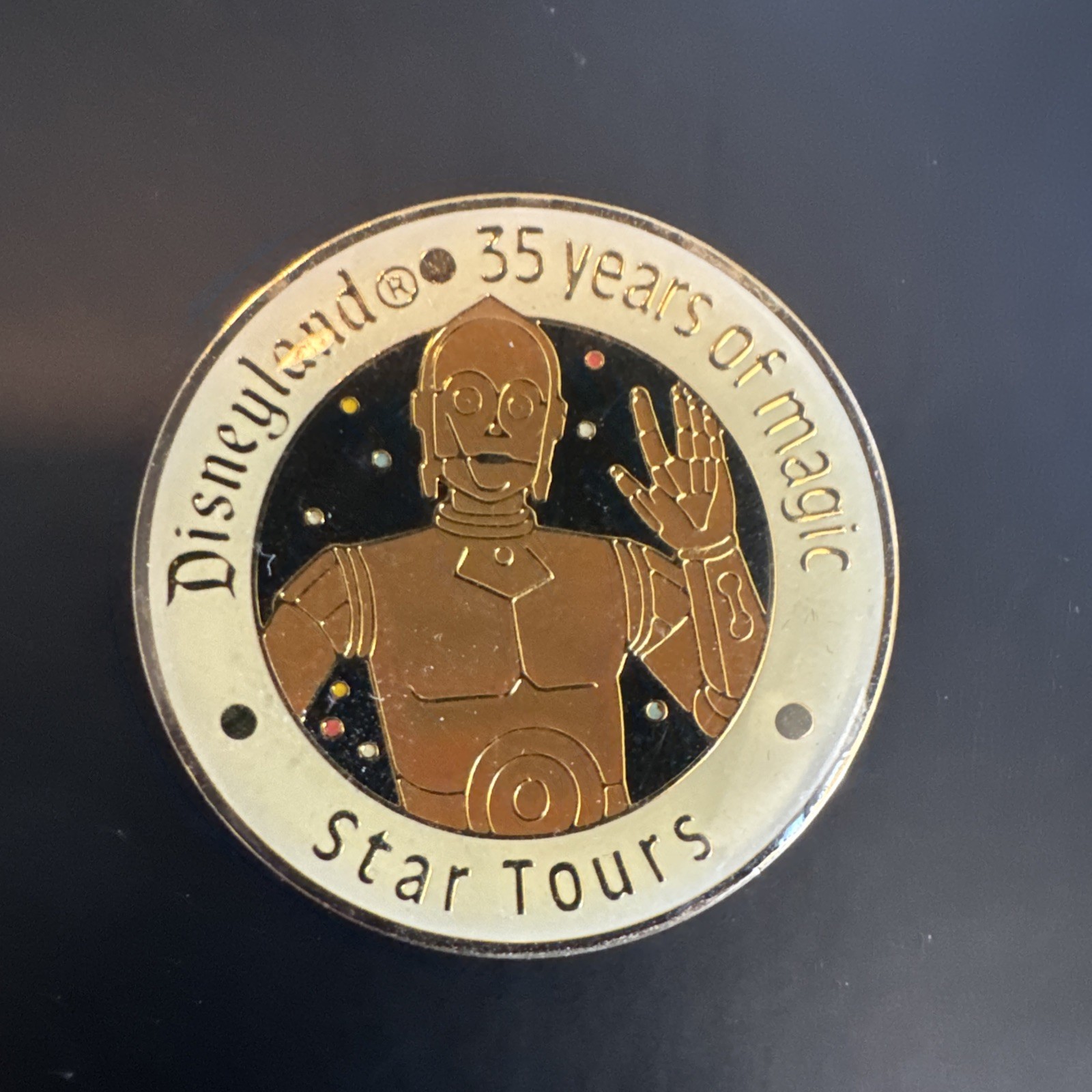 DISNEYLAND-35 YEARS OF MAGIC-STAR TOURS (C-3PO} PIN