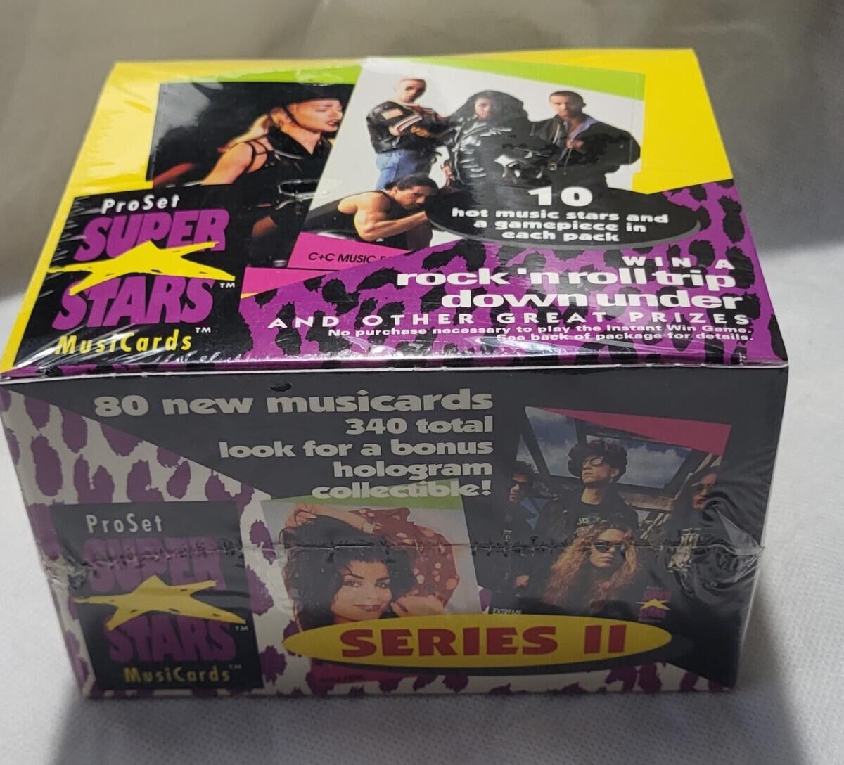 SUPER STARS 1991 Pro Set Music Cards SERIES 2 Unopened Sealed Box 36 Packs #81