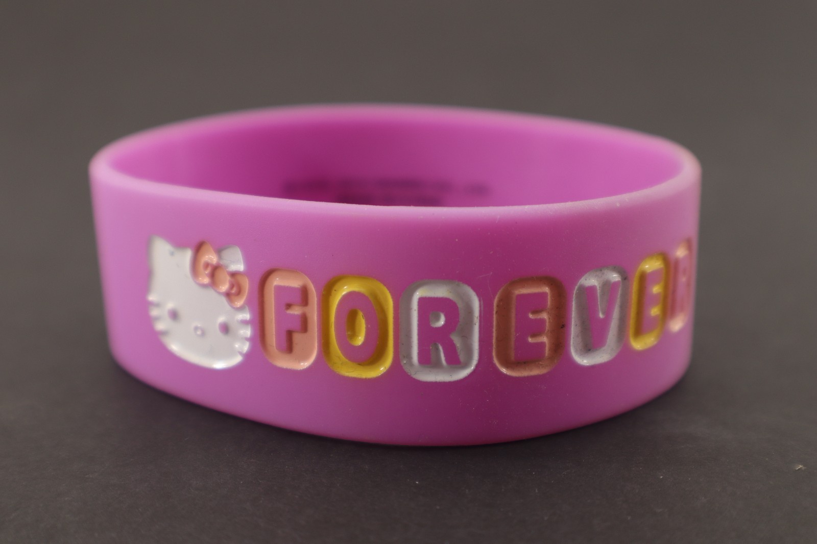 Sanrio Hello Kitty Purple/Pink FOREVER Bracelet #01690-0 NOS 2012